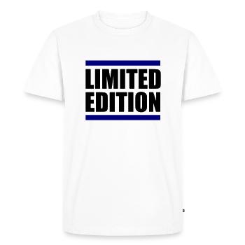 Limited Edition - Men's Premium Organic T-Shirt - white - Front - Nico (187cm)