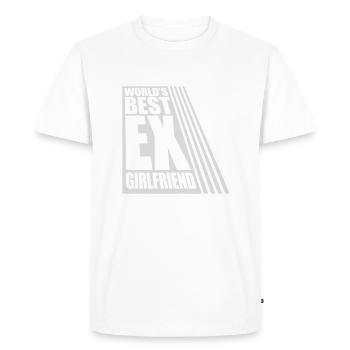 La meilleure ex petite amie du monde - T-shirt Premium bio Homme - blanc - Devant - Nico (187cm)