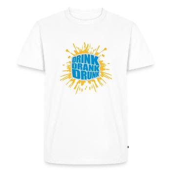 drink drank drunk quote - Men's Premium Organic T-Shirt - white - Front - Nico (187cm)