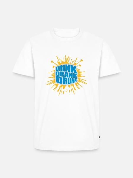 drink drank drunk quote - Men's Premium Organic T-Shirt - white