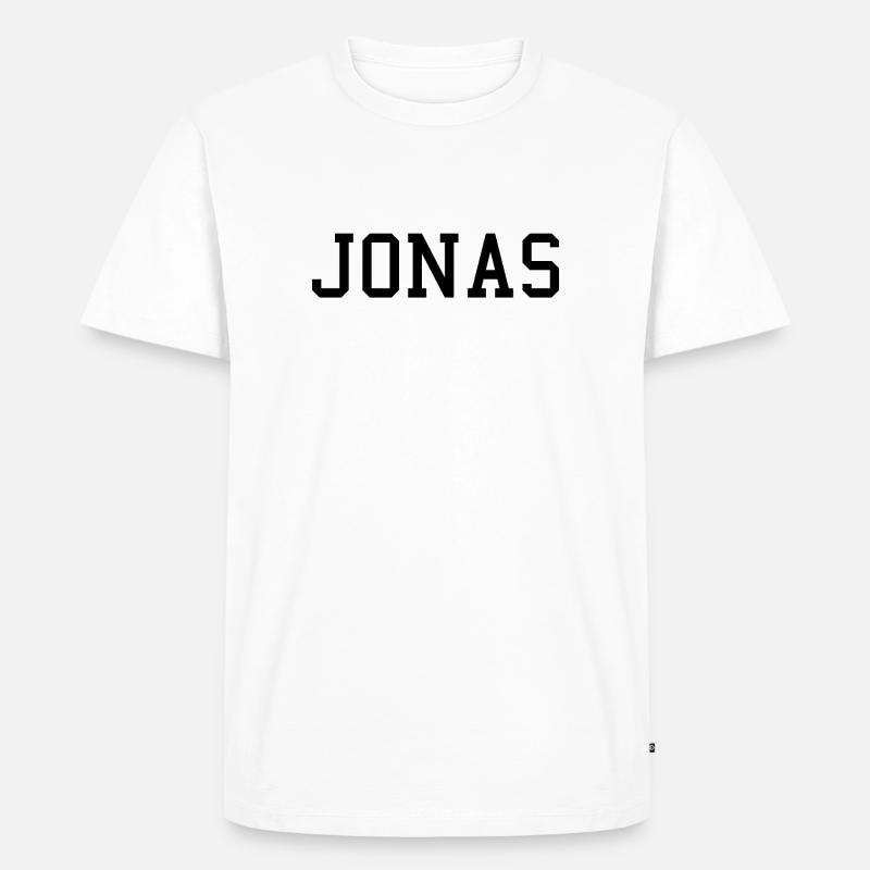JONAS - Männer Premium Bio T-Shirt - Weiß