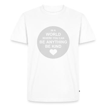 Vous pouvez être gentil - T-shirt Premium bio Homme - blanc - Devant - Nico (187cm)