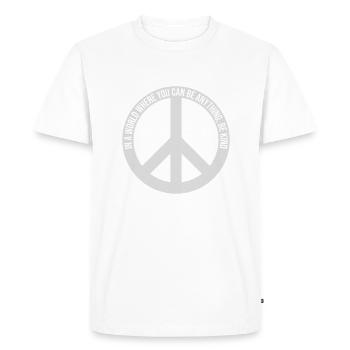 Vous pouvez être gentil - T-shirt Premium bio Homme - blanc - Devant - Nico (187cm)