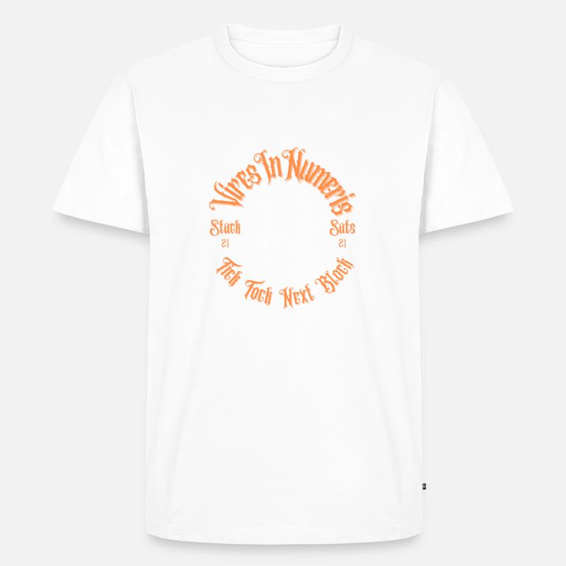 Bitcoin Stack Sats - Männer Premium Bio T-Shirt - Weiß