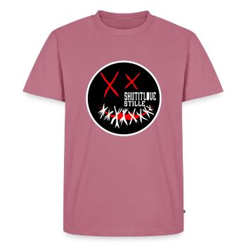 Stille Liebe - Männer Premium Bio T-Shirt - Mauve - Vorne - Nico (187cm)