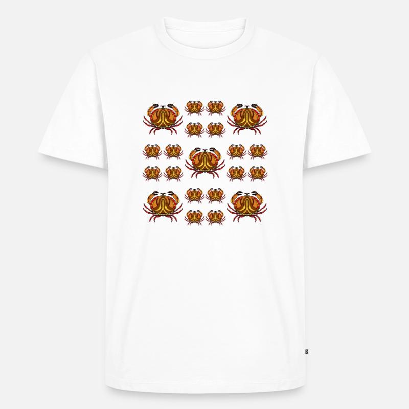 Krebs - Männer Premium Bio T-Shirt - Weiß