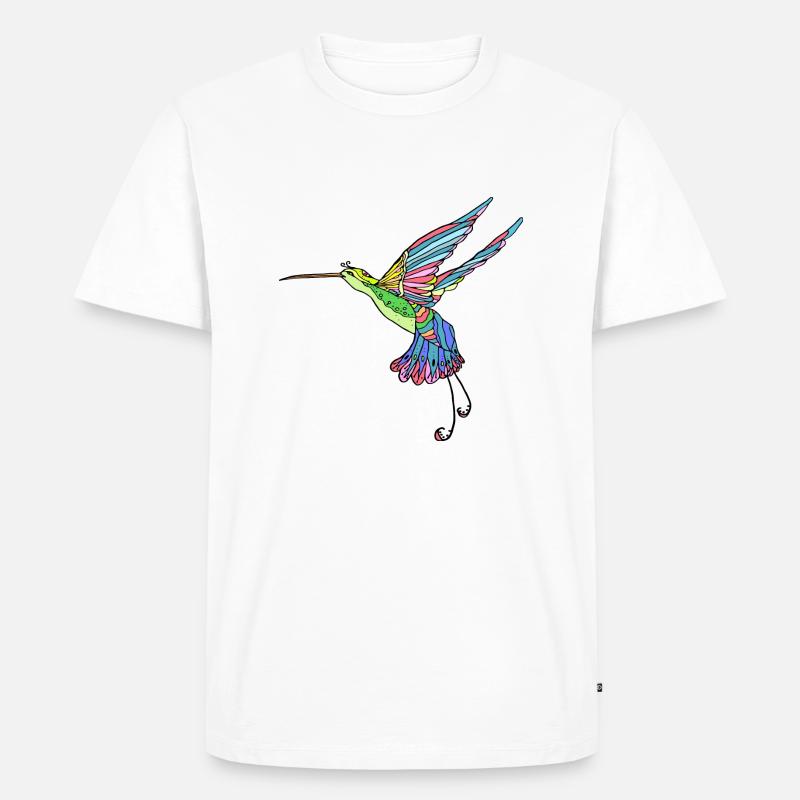Vogel - Männer Premium Bio T-Shirt - Weiß