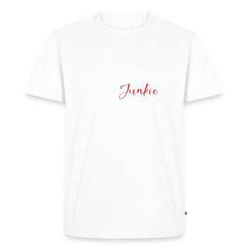 Citation amusante d’accro à l’insuline - T-shirt Premium bio Homme - blanc - Devant - Nico (187cm)