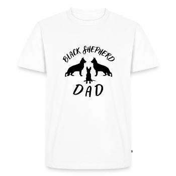 Papa berger noir - T-shirt Premium bio Homme - blanc - Devant - Nico (187cm)