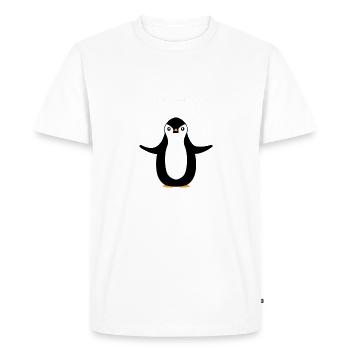 I get happy when I m flappy - Men's Premium Organic T-Shirt - white - Front - Nico (187cm)
