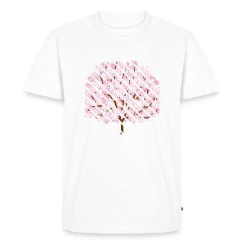 Fleurs de cerisier au printemps - T-shirt Premium bio Homme - blanc - Devant - Nico (187cm)