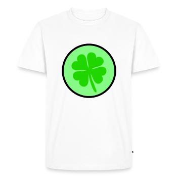 Cloverleaf - T-shirt Premium bio Homme - blanc - Devant - Nico (187cm)
