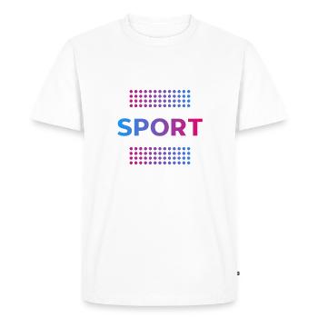 Sport 2023 1 - T-shirt Premium bio Homme - blanc - Devant - Nico (187cm)