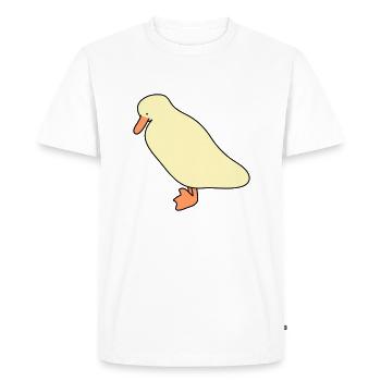 Canard 5 - T-shirt Premium bio Homme - blanc - Devant - Nico (187cm)