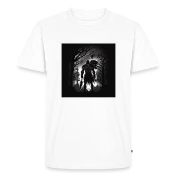 Guerriers de l’ombre - T-shirt Premium bio Homme - blanc - Devant - Nico (187cm)