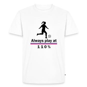 Fußball Soccer - T-shirt Premium bio Homme - blanc - Devant - Nico (187cm)