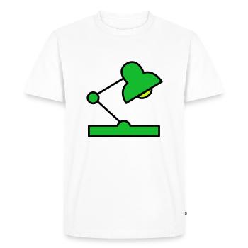 Lampe de bureau - T-shirt Premium bio Homme - blanc - Devant - Nico (187cm)