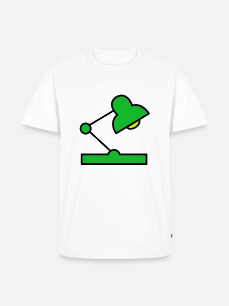 Desk lamp - Men's Premium Organic T-Shirt - white