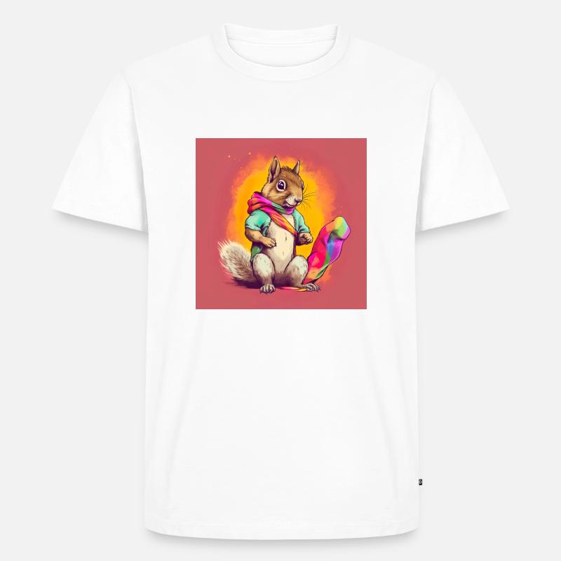 Pride LGBT Eichhörnchen - Männer Premium Bio T-Shirt - Weiß