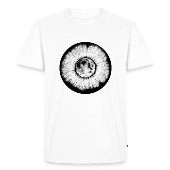 Moon in the eye - Men's Premium Organic T-Shirt - white - Front - Nico (187cm)