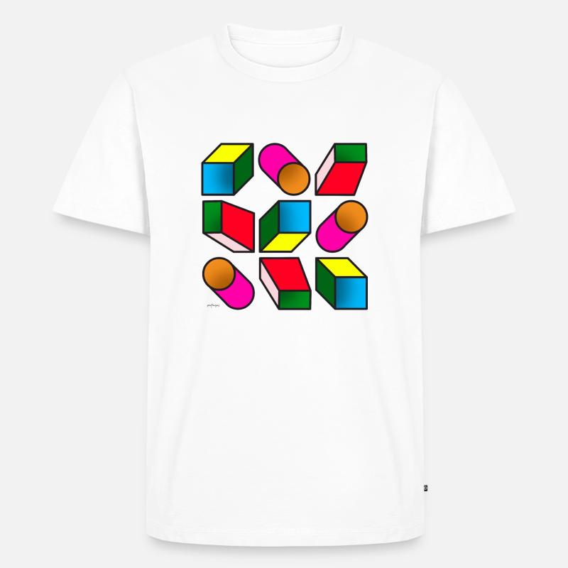 pattern moda 110623 2 - Men's Premium Organic T-Shirt - white