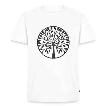 Arbre en détresse - T-shirt Premium bio Homme - blanc - Devant - Nico (187cm)