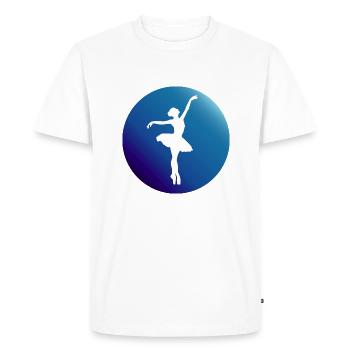 Dancing Dance Music - Men's Premium Organic T-Shirt - white - Front - Nico (187cm)
