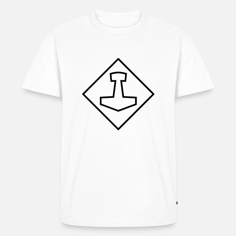 Mjölnir - Men's Premium Organic T-Shirt - white