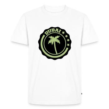 Dubaï - T-shirt Premium bio Homme - blanc - Devant - Nico (187cm)