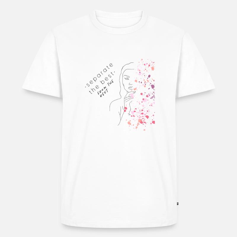 separate the best / Pink Dots - Männer Premium Bio T-Shirt - Weiß