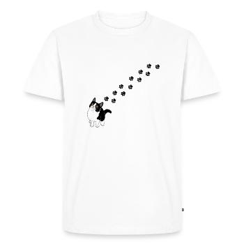 Cat paws - Men's Premium Organic T-Shirt - white - Front - Nico (187cm)