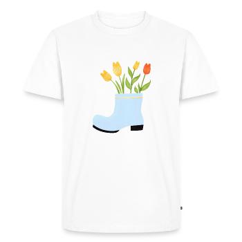 Home Gardener Garden Gift Flower Gardener Flowers - Men's Premium Organic T-Shirt - white - Front - Nico (187cm)
