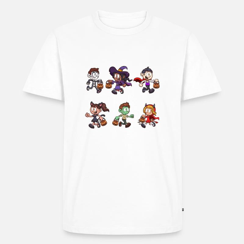 Süßes oder Saures für Kinder - Männer Premium Bio T-Shirt - Weiß