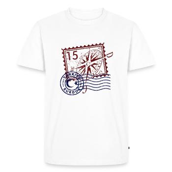 Burdur - T-shirt Premium bio Homme - blanc - Devant - Nico (187cm)