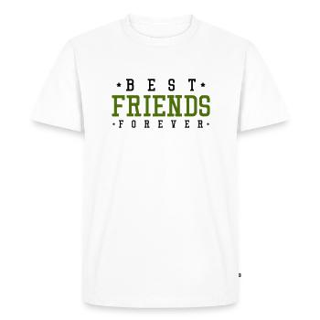 meilleurs amis pour toujours - T-shirt Premium bio Homme - blanc - Devant - Nico (187cm)