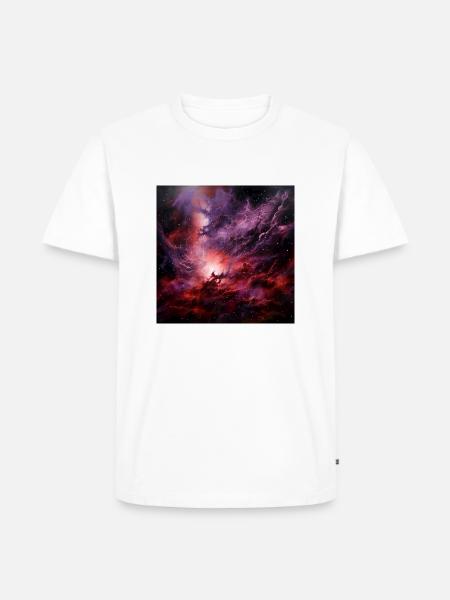 Galaxy Dust - Männer Premium Bio T-Shirt - Weiß