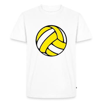 Volleyball BeachVolleyball Beach Ball 2 0 - Men's Premium Organic T-Shirt - white - Front - Nico (187cm)