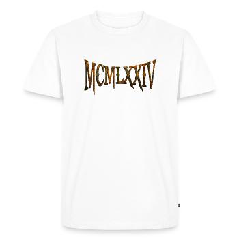 MCMLXXIV 1974 50th Birthday B-Day Birthday Gift - Men's Premium Organic T-Shirt - white - Front - Nico (187cm)