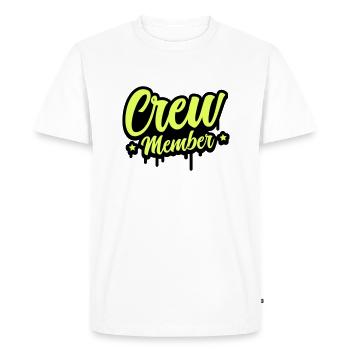 Membre d’équipage 01 - T-shirt Premium bio Homme - blanc - Devant - Nico (187cm)