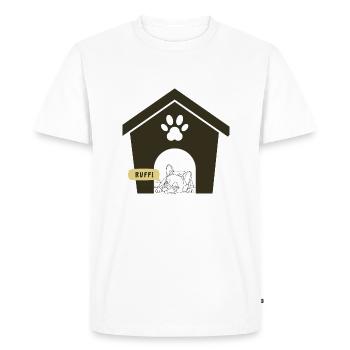 Ruff Day Dog Design - T-shirt Premium bio Homme - blanc - Devant - Nico (187cm)