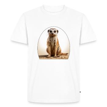 Les singes sont des mammifères mignons et sociaux - T-shirt Premium bio Homme - blanc - Devant - Nico (187cm)