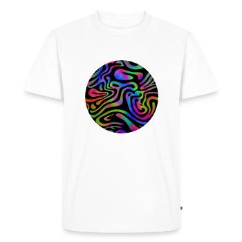 Couleurs esthétiques Acid Wave - T-shirt Premium bio Homme - blanc - Devant - Nico (187cm)