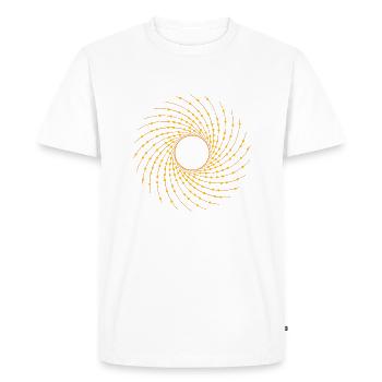 Logo de l’univers - T-shirt Premium bio Homme - blanc - Devant - Nico (187cm)