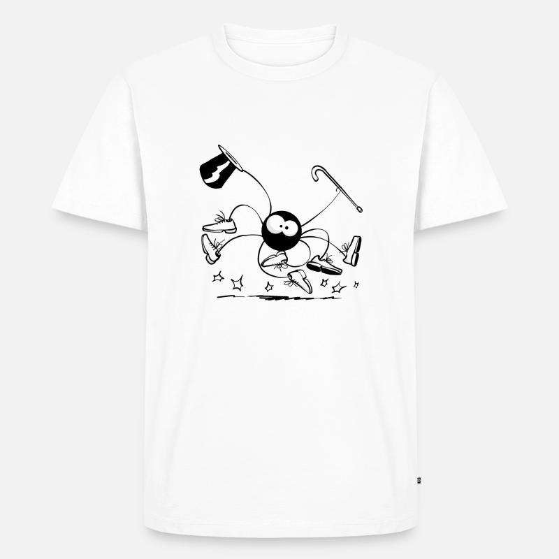 Beth die Spinne - Stepptanz - Männer Premium Bio T-Shirt - Weiß