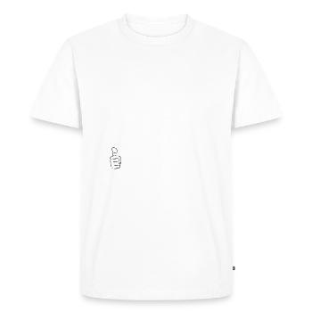 Mamie boulangere - T-shirt Premium bio Homme - blanc - Devant - Nico (187cm)