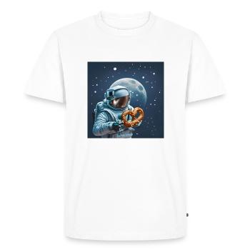 Astronaute Bretzel - T-shirt Premium bio Homme - blanc - Devant - Nico (187cm)