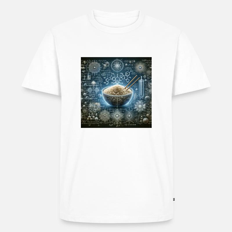 Quantum Culinary Cosmos - Männer Premium Bio T-Shirt - Weiß