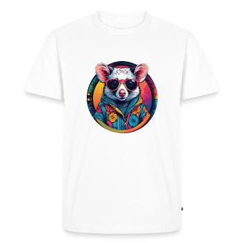 Opossum - T-shirt Premium bio Homme - blanc - Devant - Nico (187cm)