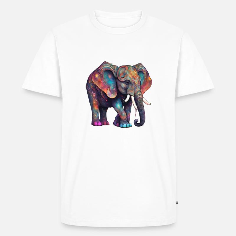 magic elephant - Männer Premium Bio T-Shirt - Weiß
