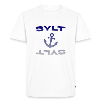 Sylt - North Sea - Germany - Kampen - Island - Men's Premium Organic T-Shirt - white - Front - Nico (187cm)